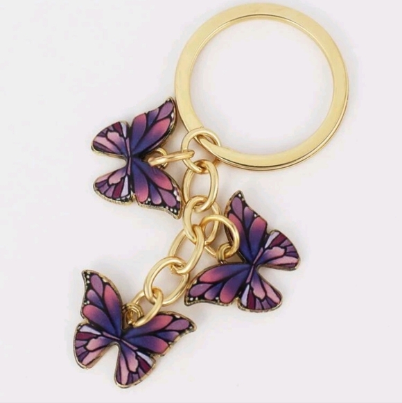 💖 Butterfly Charm Keychain - Picture 2 of 3